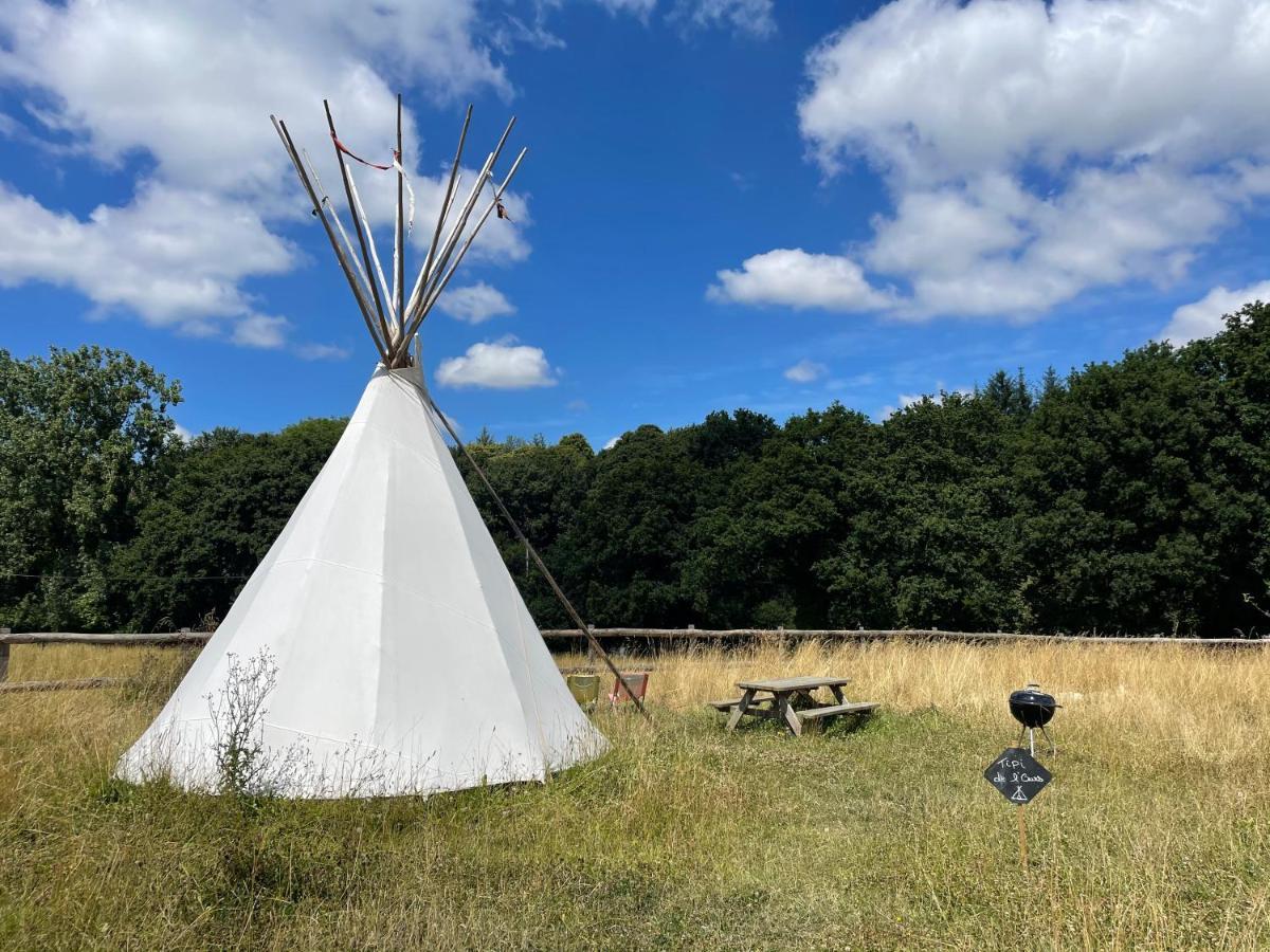 Terra-Tipike, Tipi A La Ferme Entre Terre Et Mer Trébry Exteriör bild